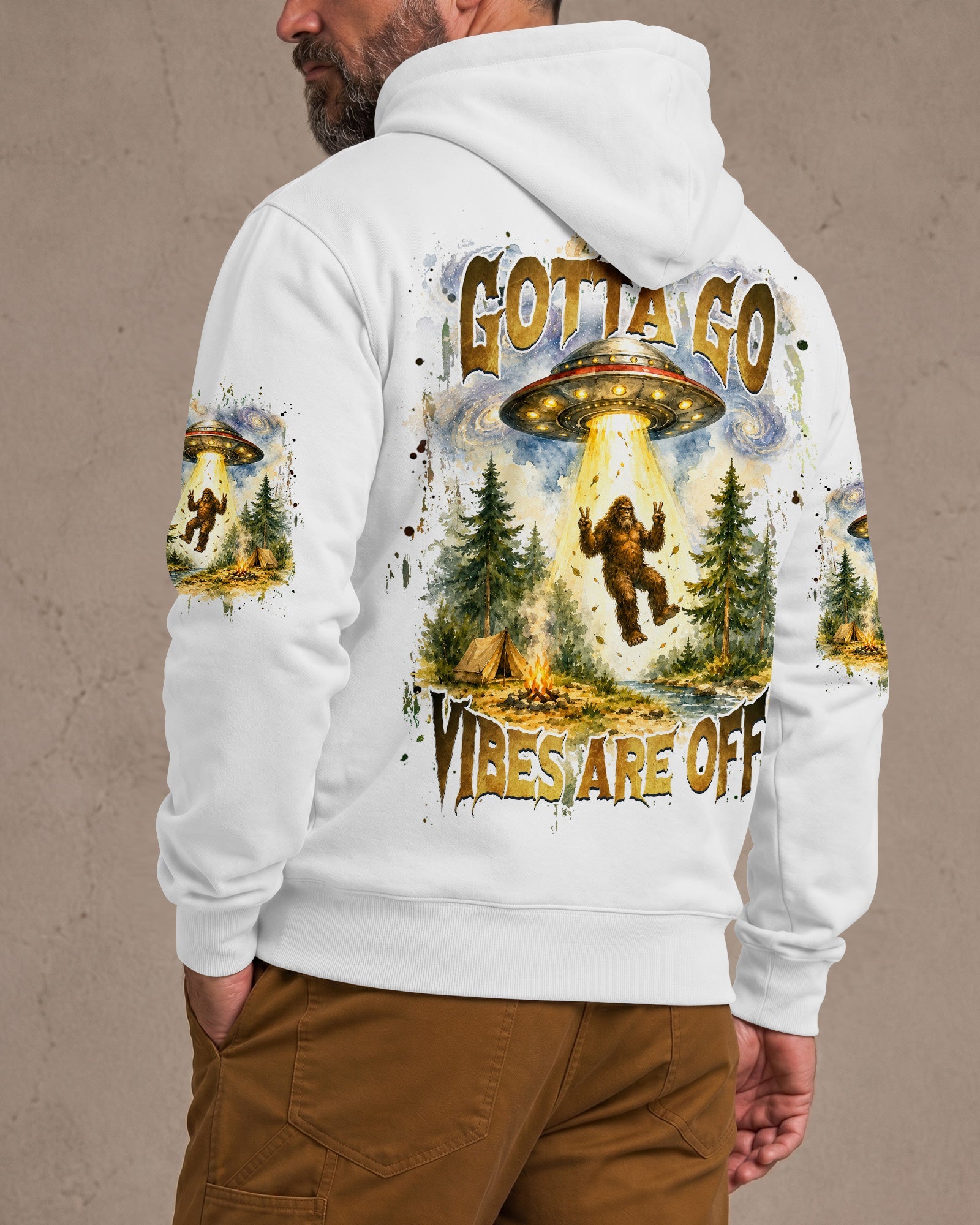 GOTTA GO VIBES ARE OFF BIGFOOT ALL OVER PRINT  - TLHG2206264