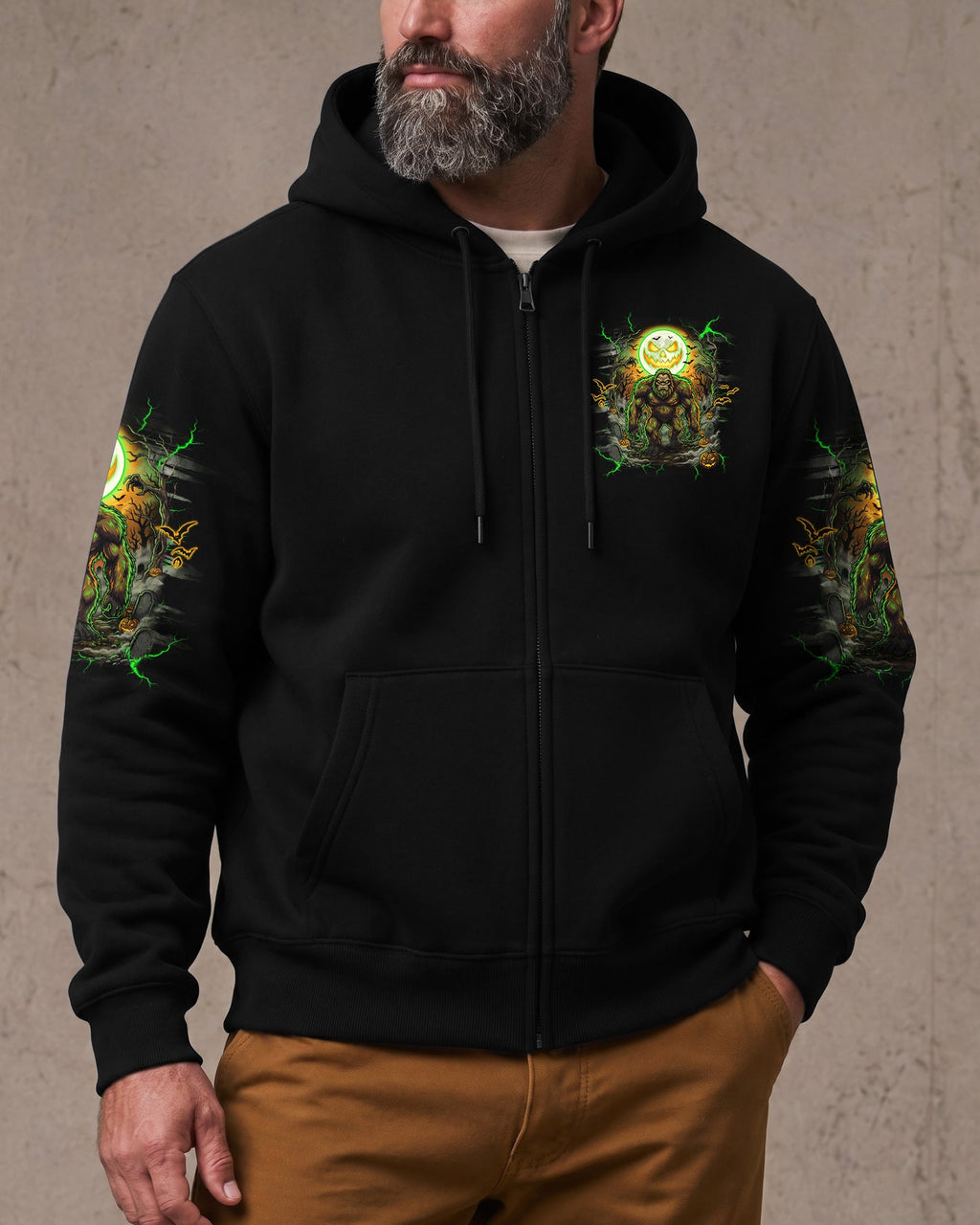 HELLO DARKNESS MY OLD FRIEND BIGFOOT HALLOWEEN ALL OVER PRINT  - TLHG2007263