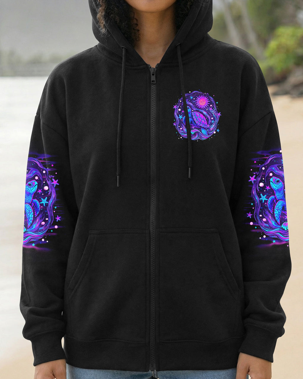 SMELL THE SEA FEEL THE BREEZE TURTLE ALL OVER PRINT - TLNO2304263