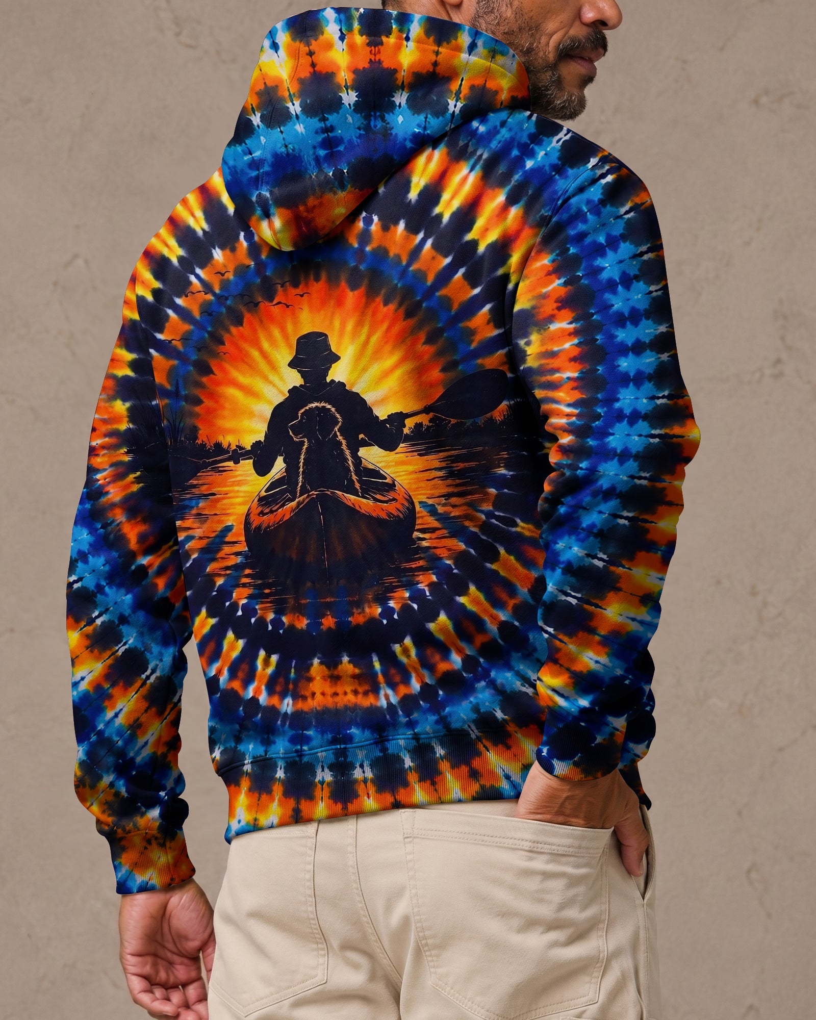 KAYAK CHASING SUNSET DOG ALL OVER PRINT  - TLNT1507265