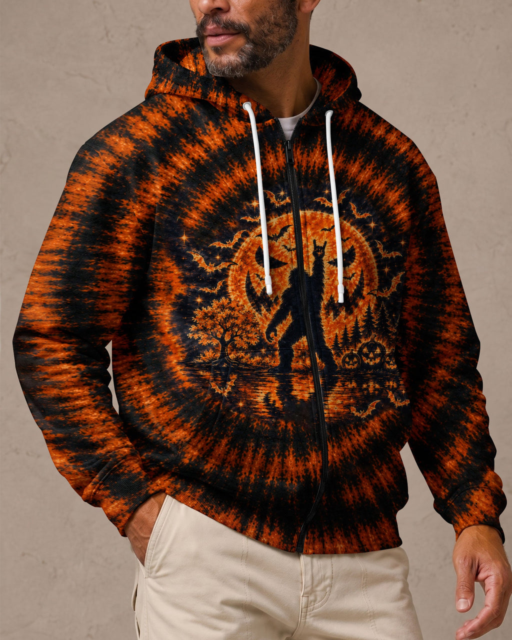 HELLO DARKNESS MY OLD FRIEND BIGFOOT HALLOWEEN ALL OVER PRINT - TLTW1707263