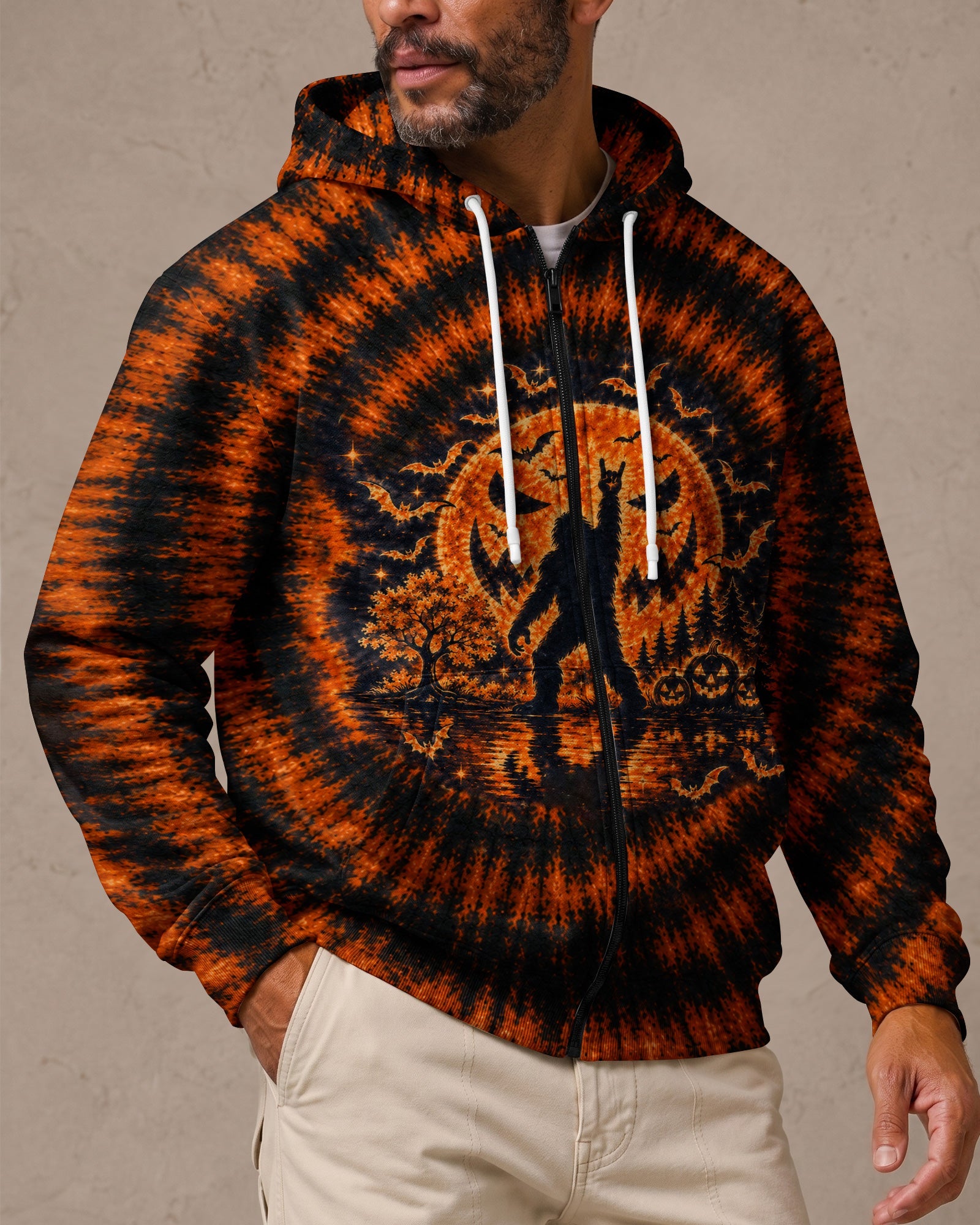 HELLO DARKNESS MY OLD FRIEND BIGFOOT HALLOWEEN ALL OVER PRINT - TLTW1707263