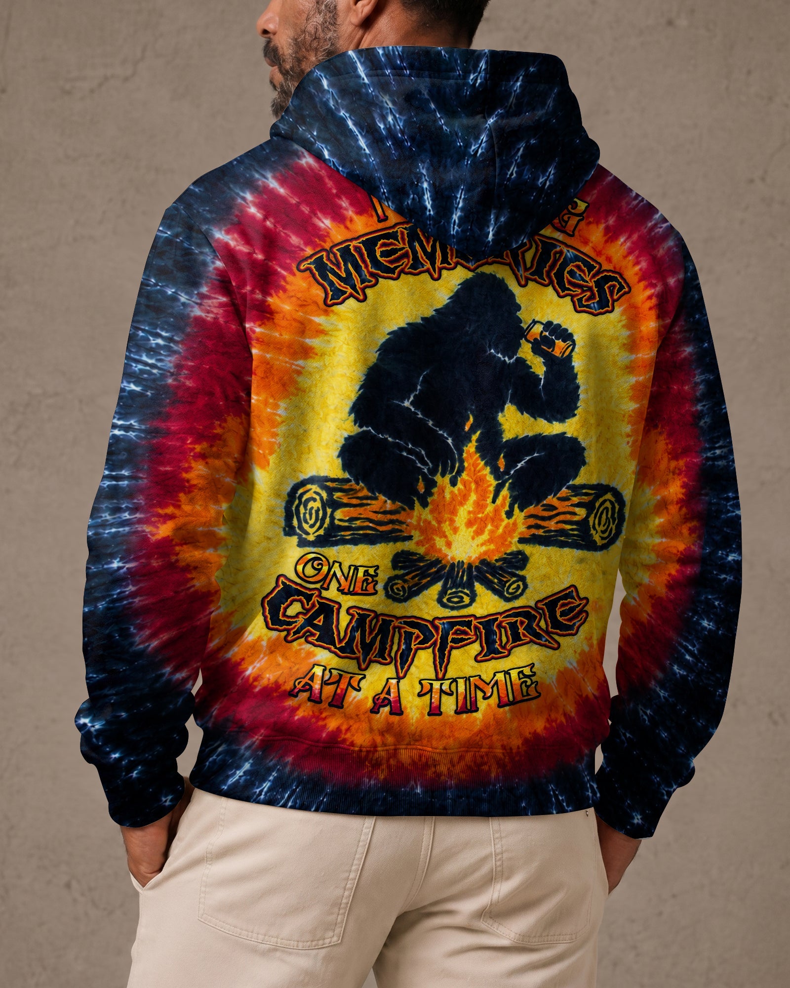 MAKING MEMORIES ONE CAMPFIRE AT A TIME BIGFOOT ALL OVER PRINT - TLHN1307262